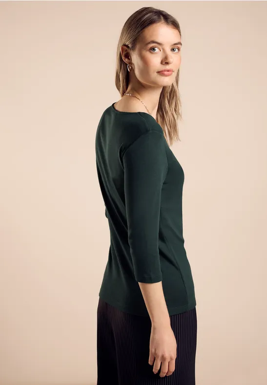 Street One Basic T-Shirt mit 3/4 Arm - Style PANIA Bis zu 65% Rabatt