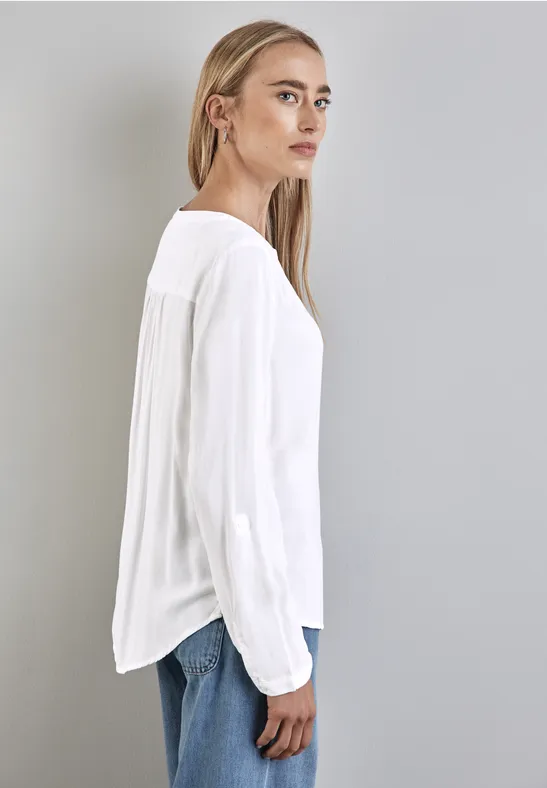 Street One Basic Bluse in Unifarbe Nur für heute