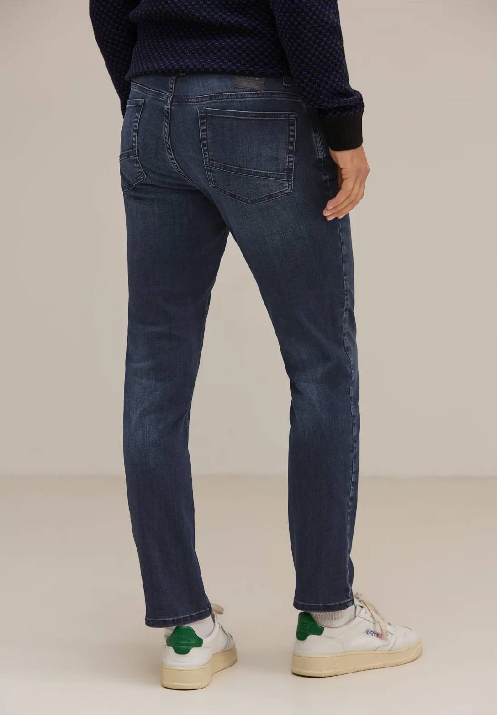 Street One Dunkelblaue Slim Fit Jeans - Style RACER 50% Rabatt mit kostenlosem Versand