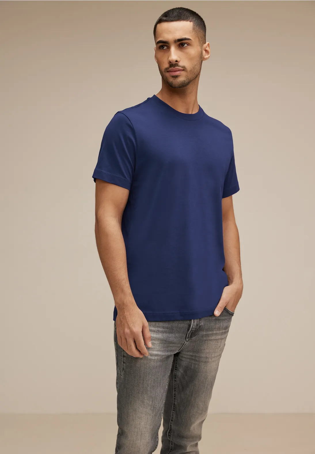 Street One Basic T-Shirt in Unifarbe
