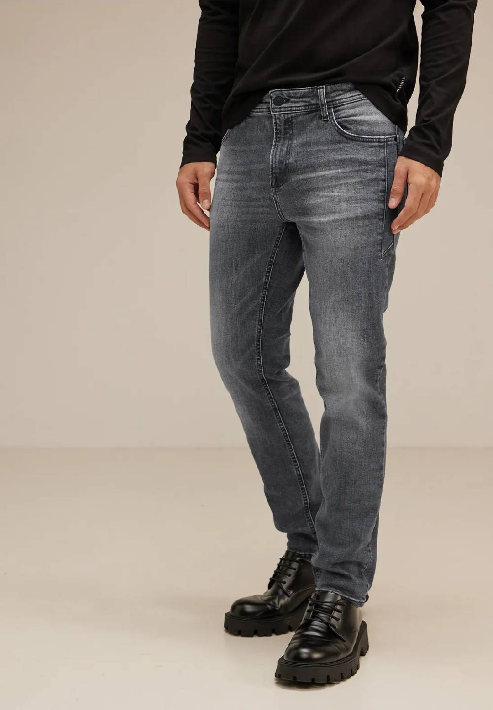 Street One Graue Regular Fit Jeans - Style PLAYER Angebote