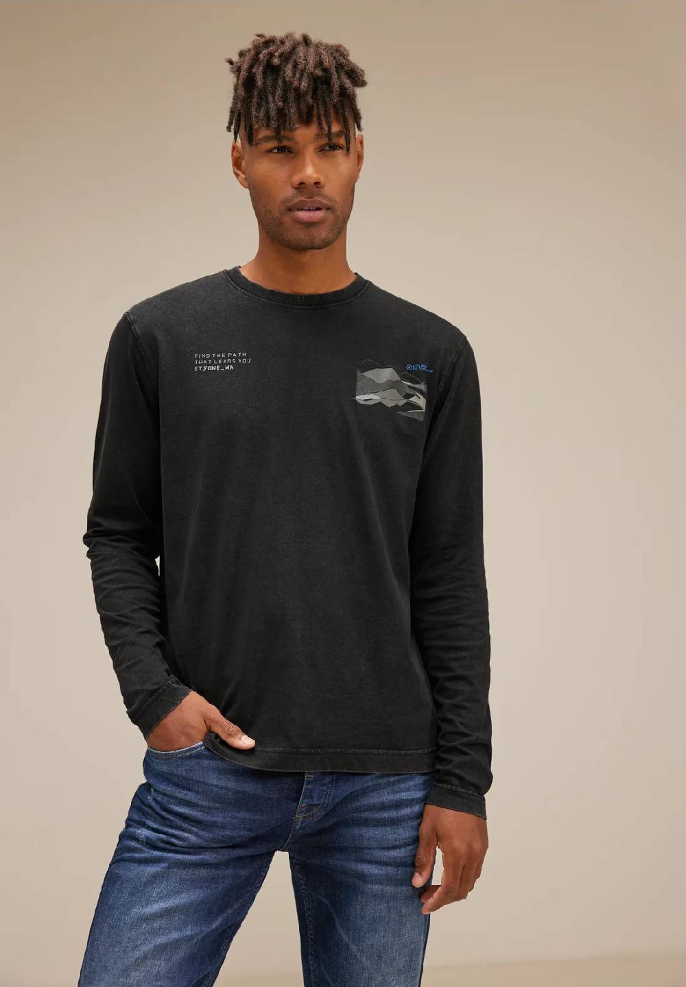 Street One Shirt mit Artwork Print