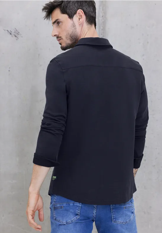 Street One Piqué Langarmhemd Blitzverkäufe