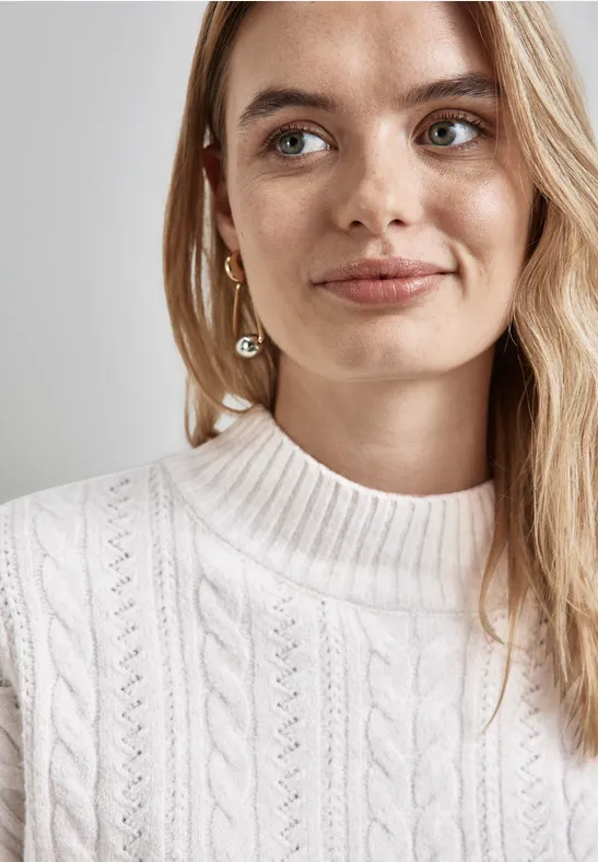 Street One Pullover mit Strickmuster Räumungsverkauf