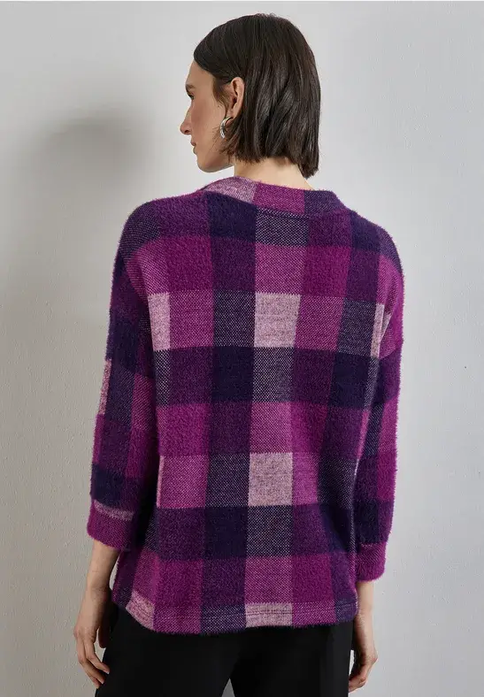Street One Kariertes Turtleneck Shirt Letzte 3 Tage