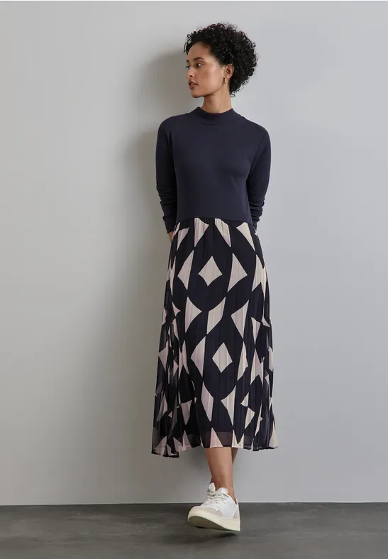 Street One Kleid mit Materialmix Zeitbegrenzte Promotion