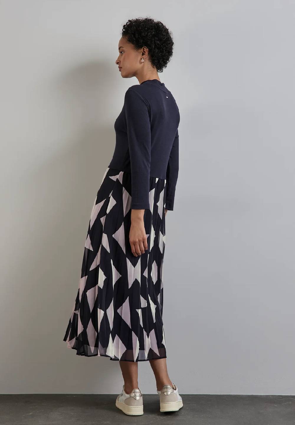 Street One Kleid mit Materialmix Zeitbegrenzte Promotion