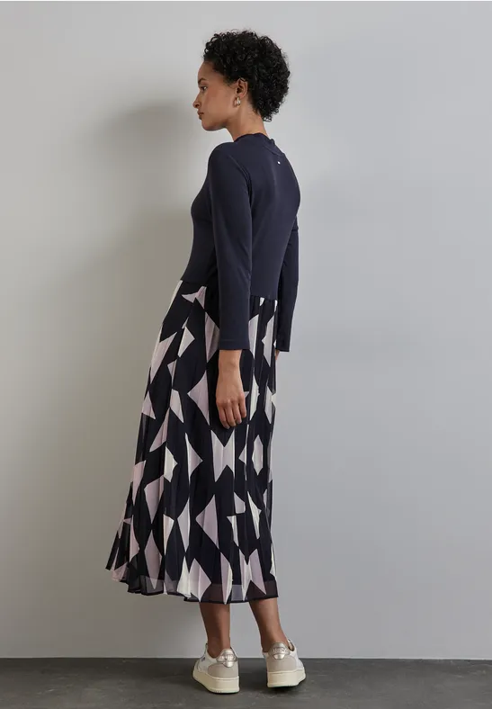 Street One Kleid mit Materialmix Zeitbegrenzte Promotion