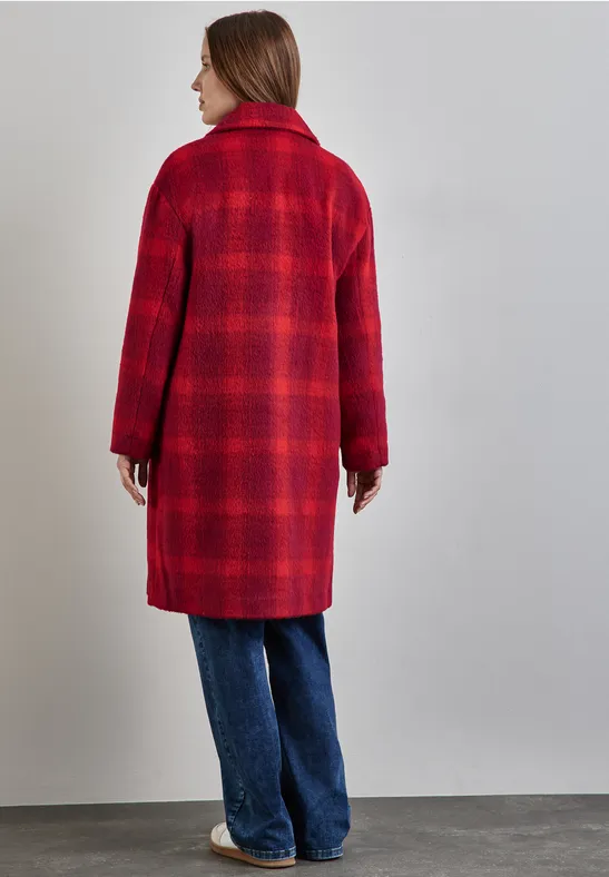 Street One Langer karierter Mantel Bis zu 60% Rabatt