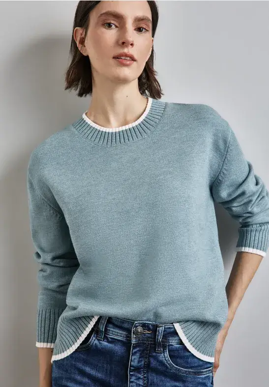 Street One Pullover mit Tipping Vierteljährliche Förderung