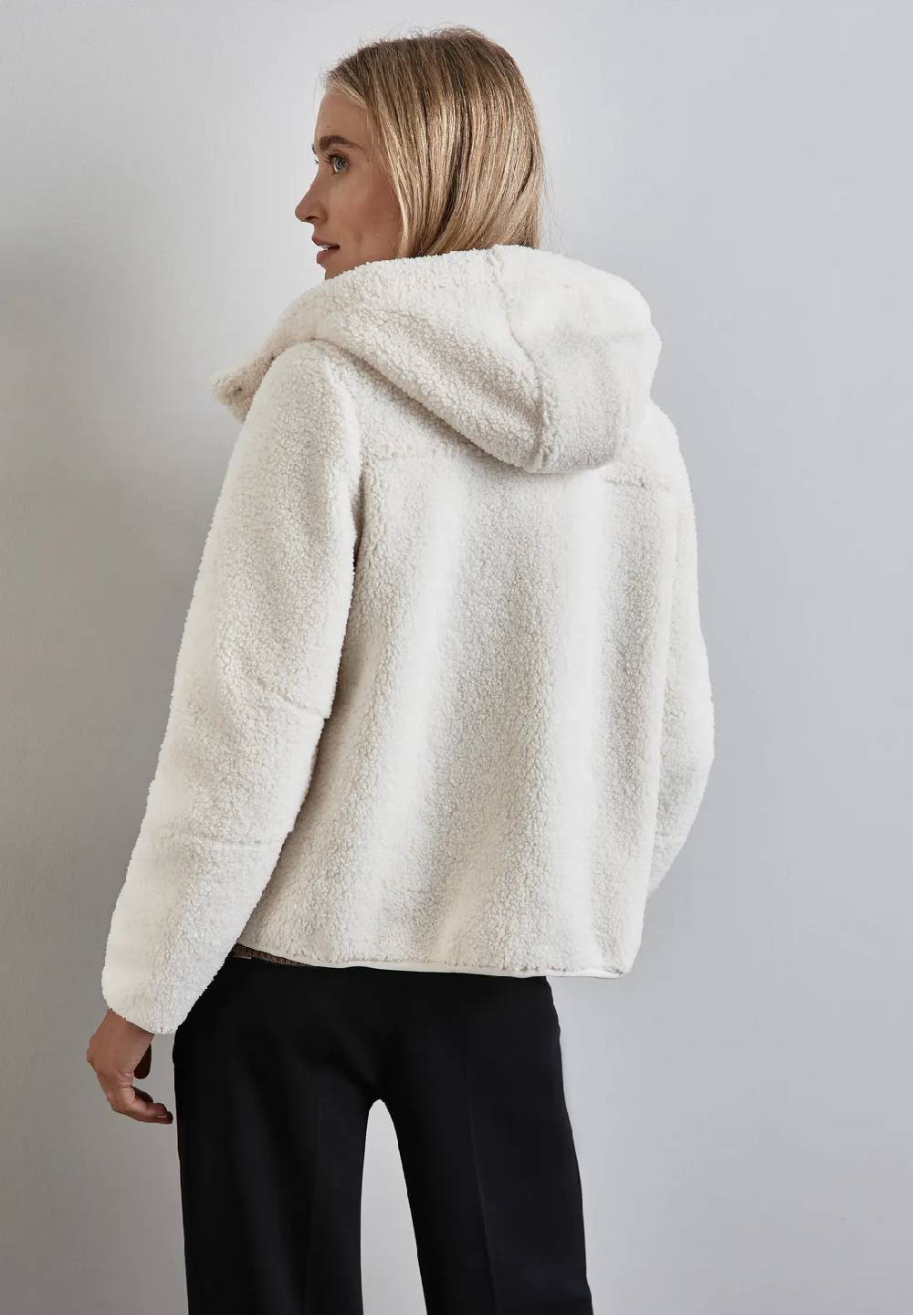 Street One Teddy-Jacke mit Kapuze Riesige Rabatte