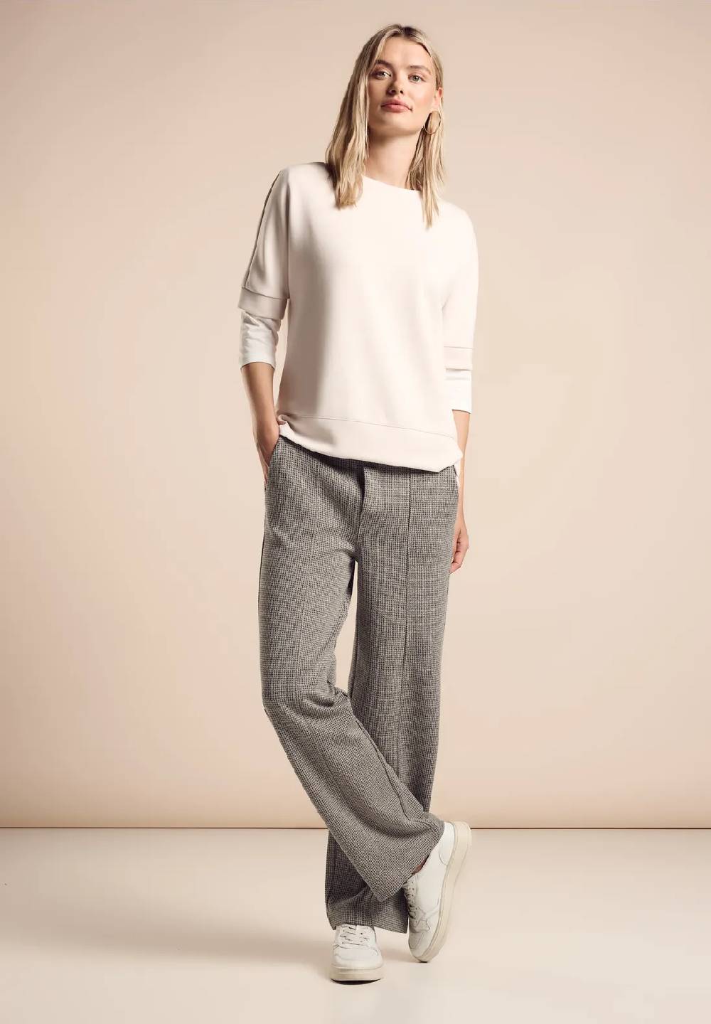 Street One Jaquard Hose im Casual Fit