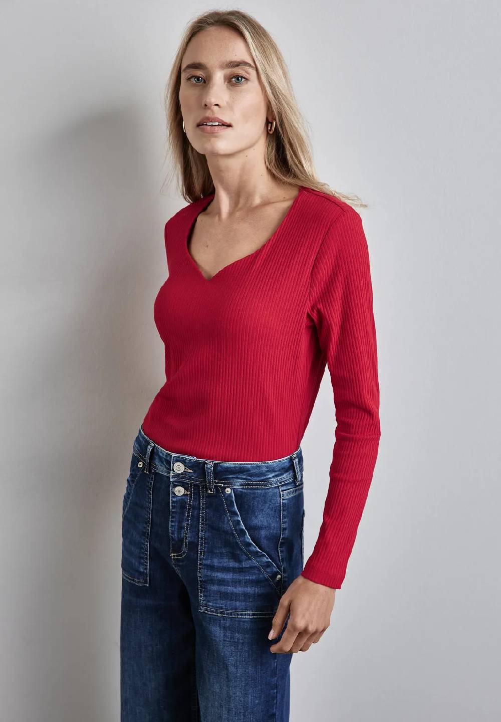 Street One Shirt mit Herzausschnitt