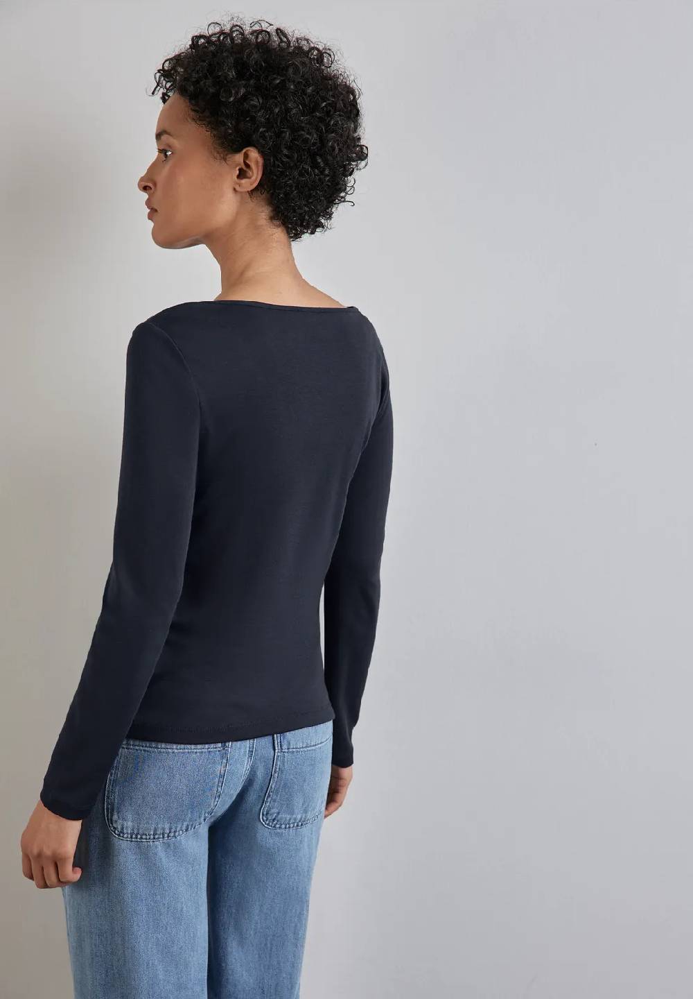 Street One Shirt mit U-Boot-Ausschnitt Hotsell