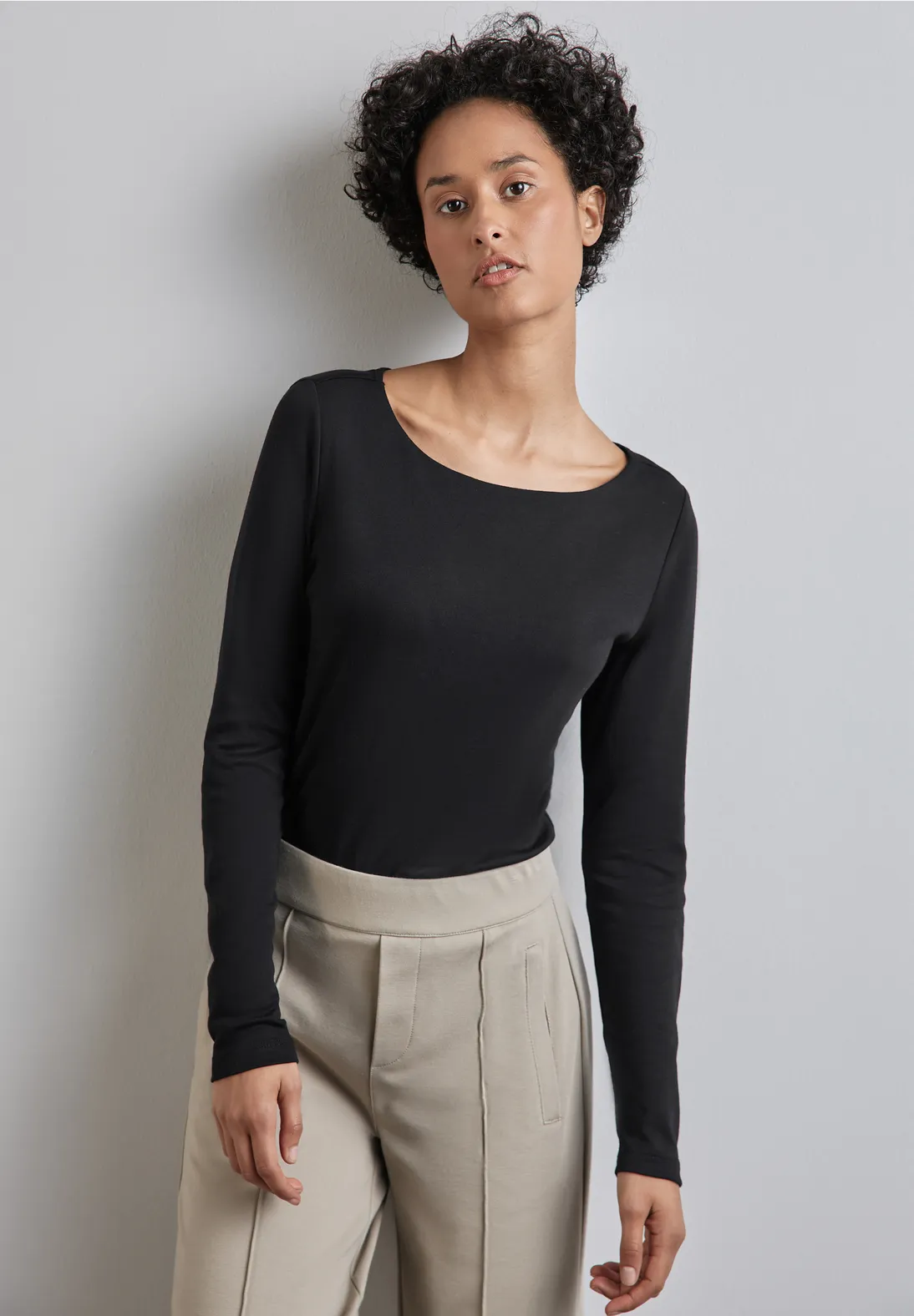 Street One Shirt mit U-Boot-Ausschnitt Rabatt